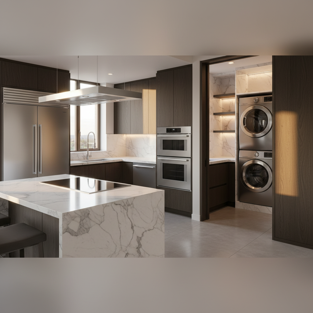 Premium appliances in a luxury home environment